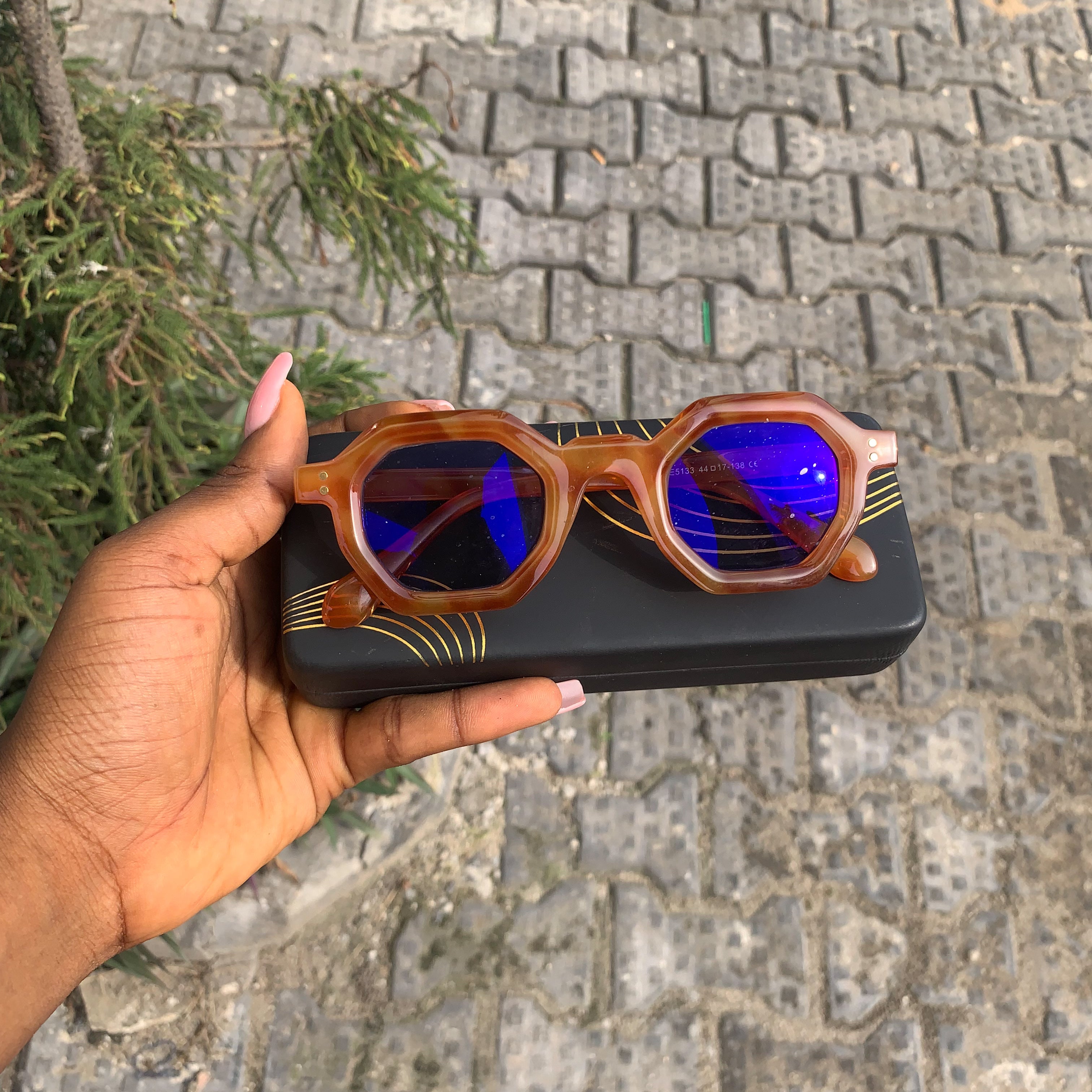The Omari Bluecut Glass