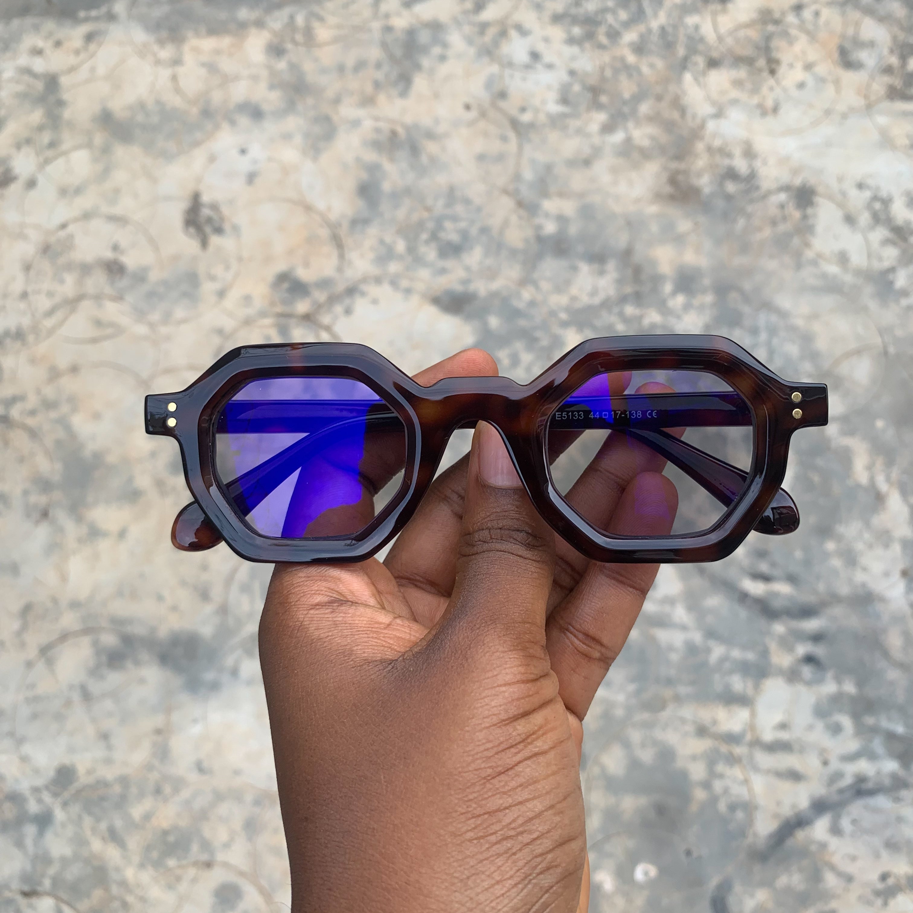 The Omari Bluecut Glass
